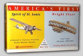 Americas First: 1/110 Spirit of St. Louis Aircraft & 1/100 Wright Flyer BiPlane