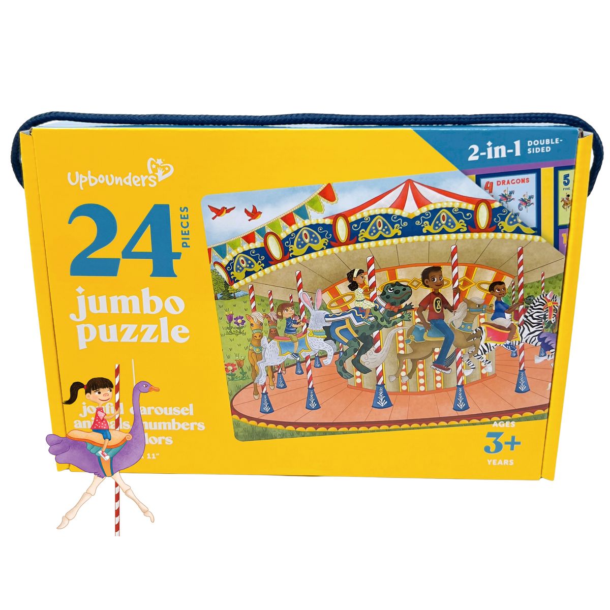 Upbounders Joyful Carousel 2-Sided 24 Piece Jumbo Puzzle