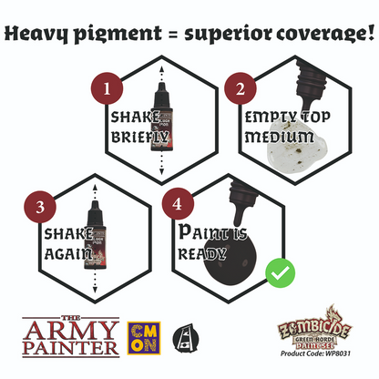 Warpaints: Zombicide Green Horde Paint Set - Cats In Hat Inc.