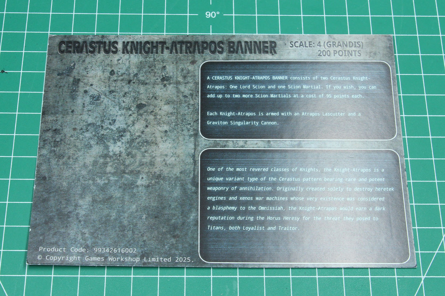 03-87 Horus Heresy: Legions Imperialis: Cerastus Knights Atrapos