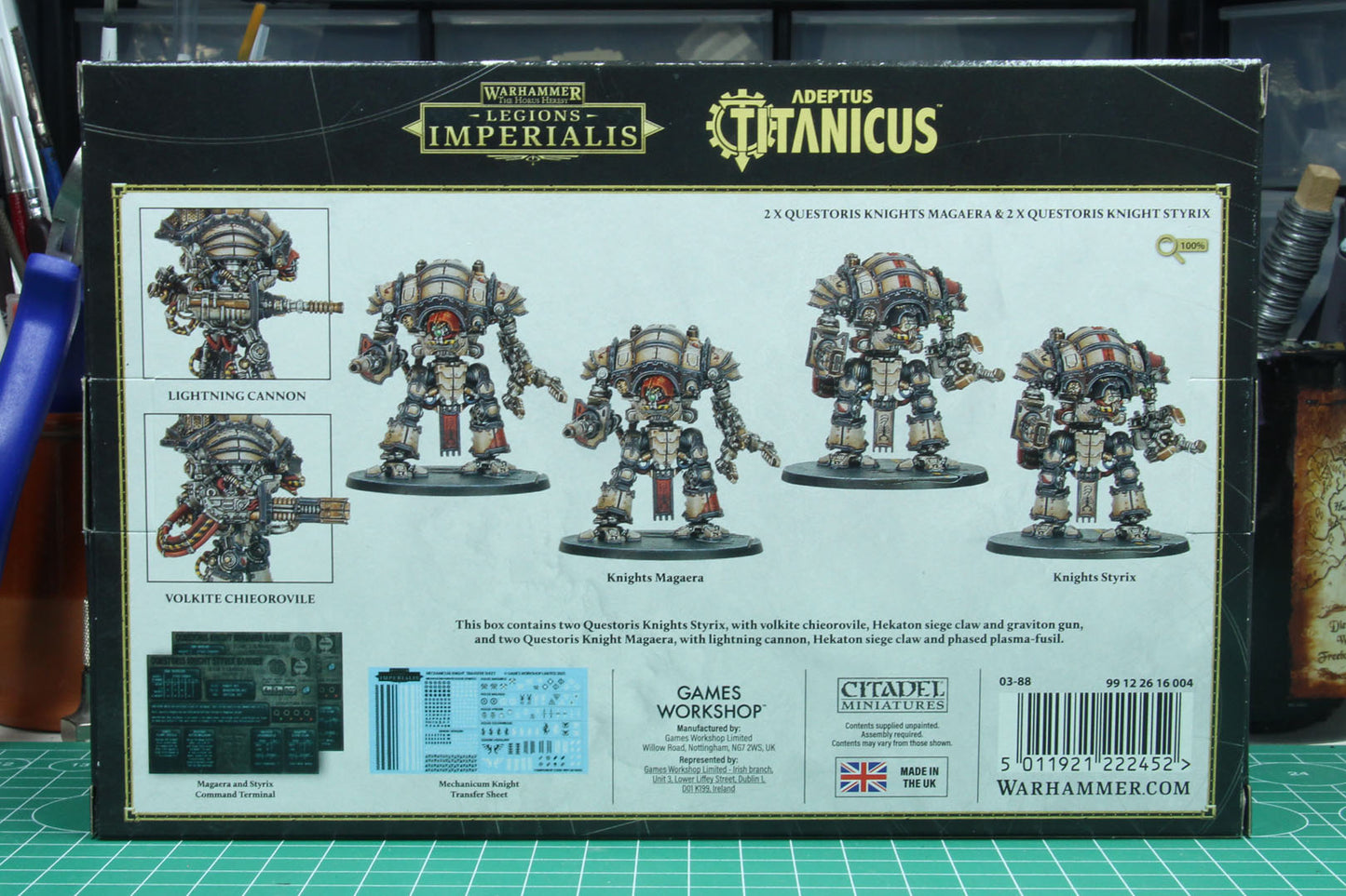 03-88 Horus Heresy: Legions Imperialis: Questoris Knights Magaera and Styrix