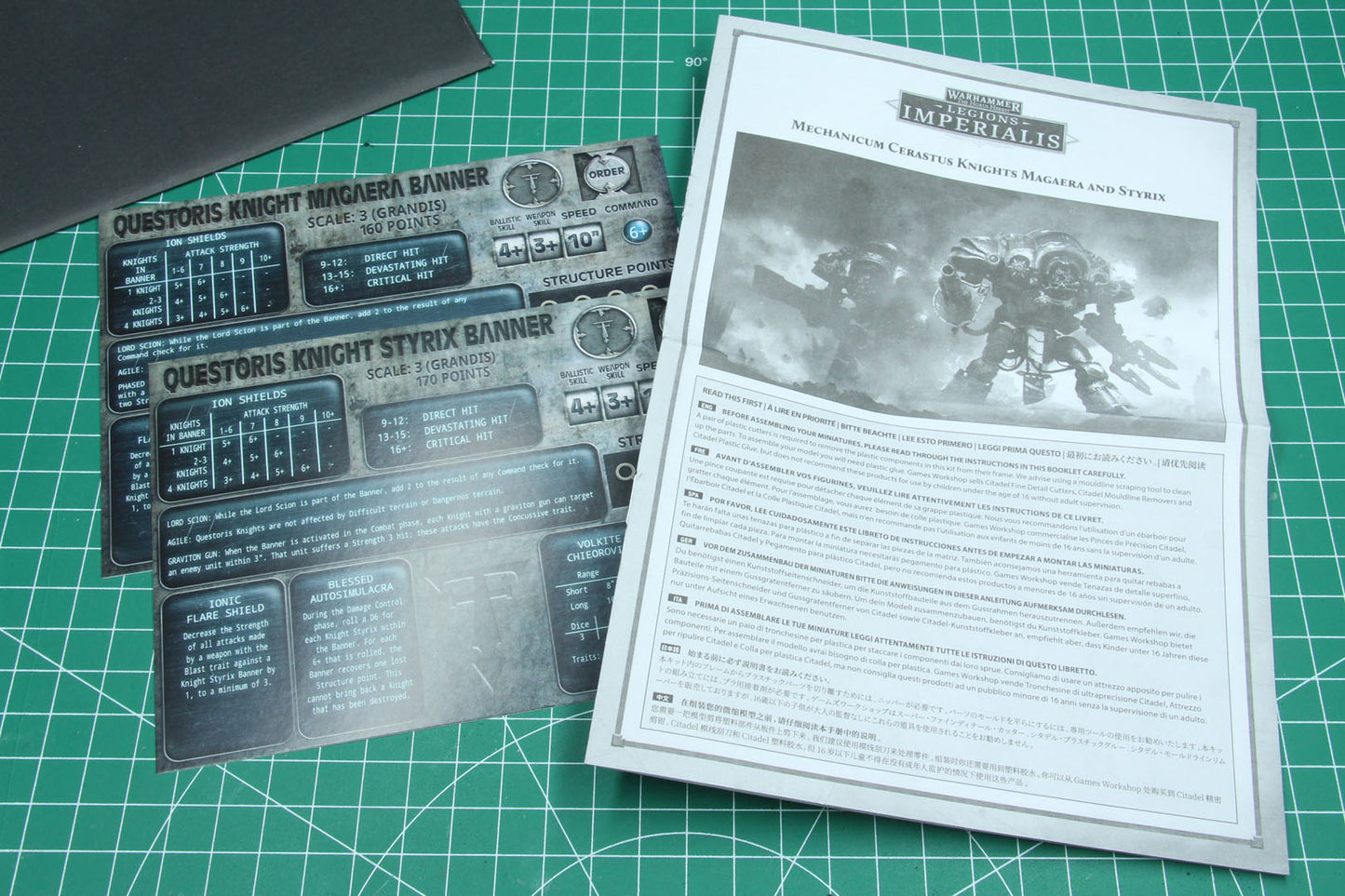 03-88 Horus Heresy: Legions Imperialis: Questoris Knights Magaera and Styrix