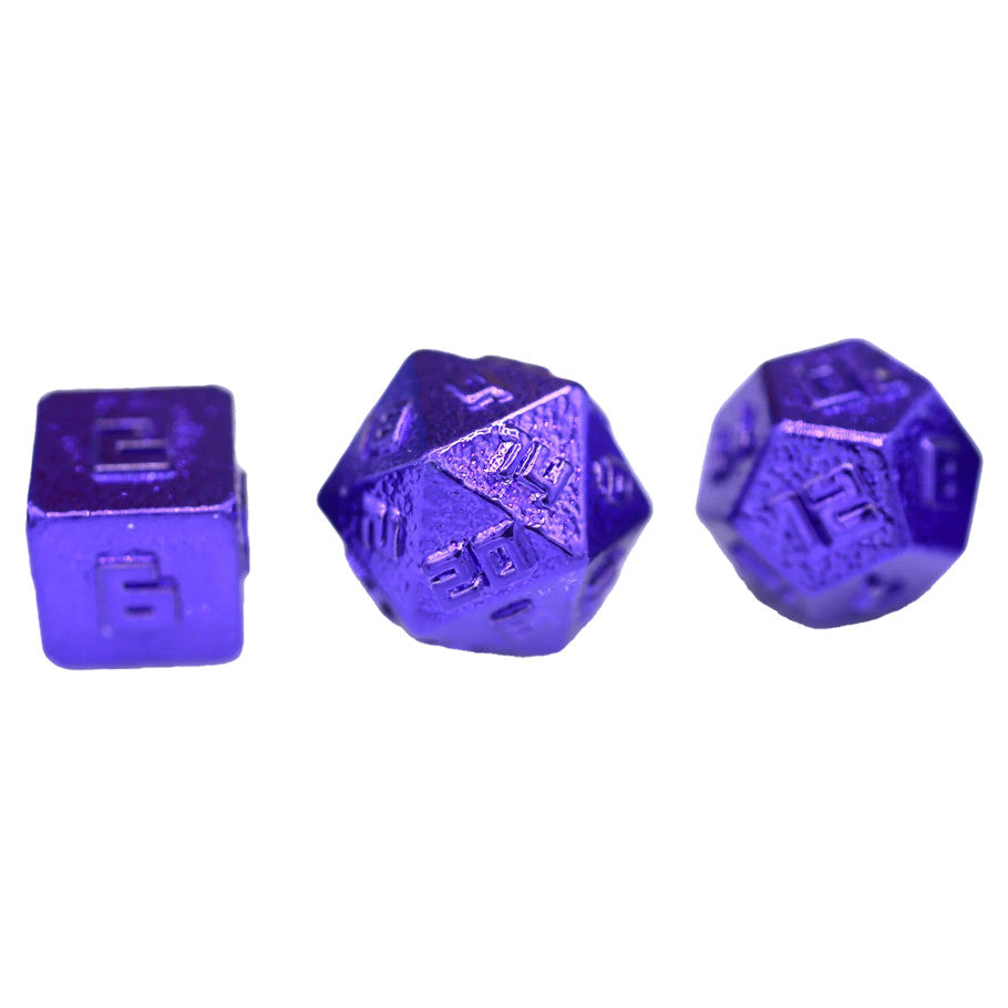 7-Set 10mm Mini Solid Metal: Purple