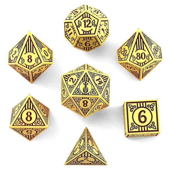 7-Set Bard Solid Metal: Dark Cream with Brown