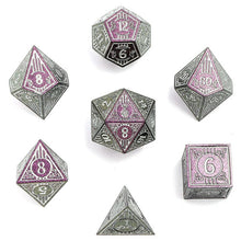 7-Set Bard Solid Metal: Glitter Purple with Silver