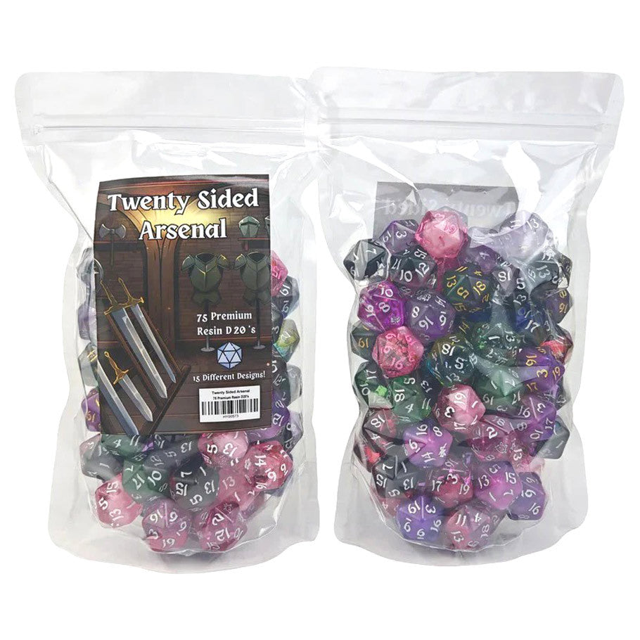 Twenty Sided Arsenal: 75 Premium Resin D20s