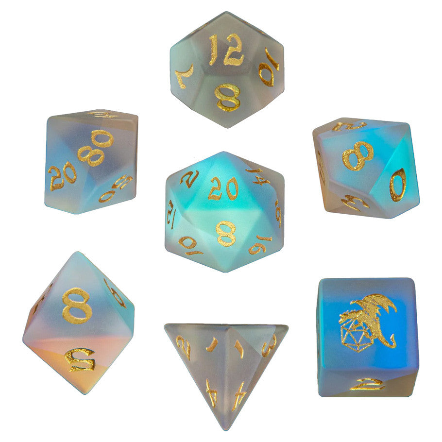 7-Set Dragon's Hoard: Gem Stone Frosted Prismatic Crystal