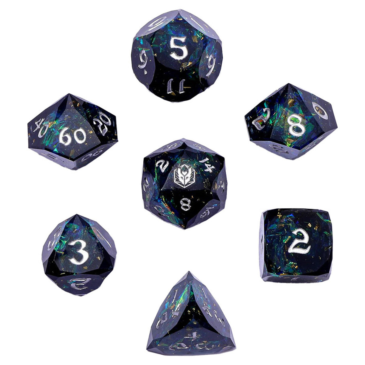 7-Set Captured Magic Luster Cut Resin: Starry Night Silver