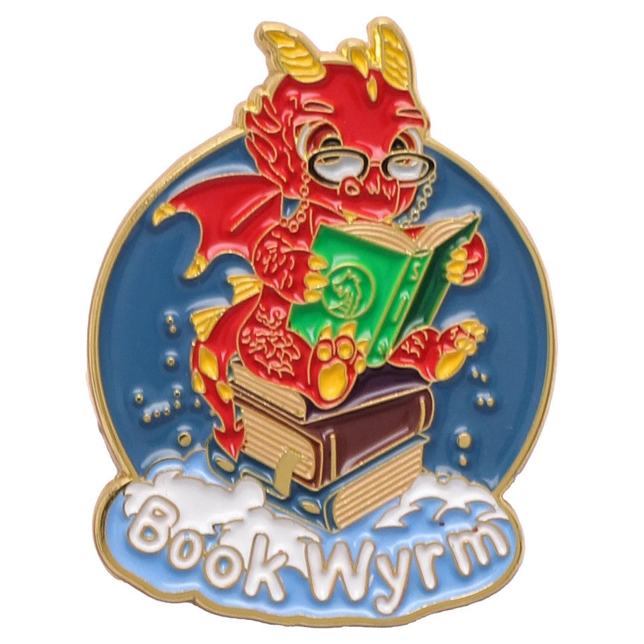Enamel Pin: Quest's Reward: Book Wyrm