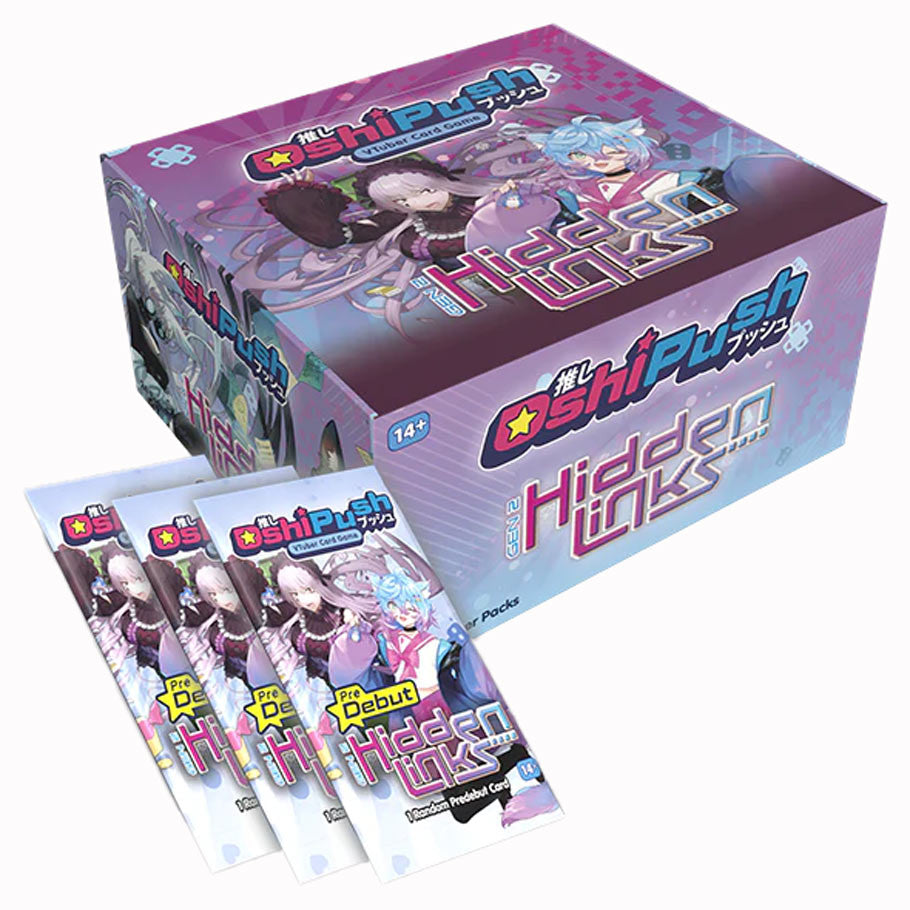 Oshi Push TCG: Gen 2 Hidden Links Booster Display