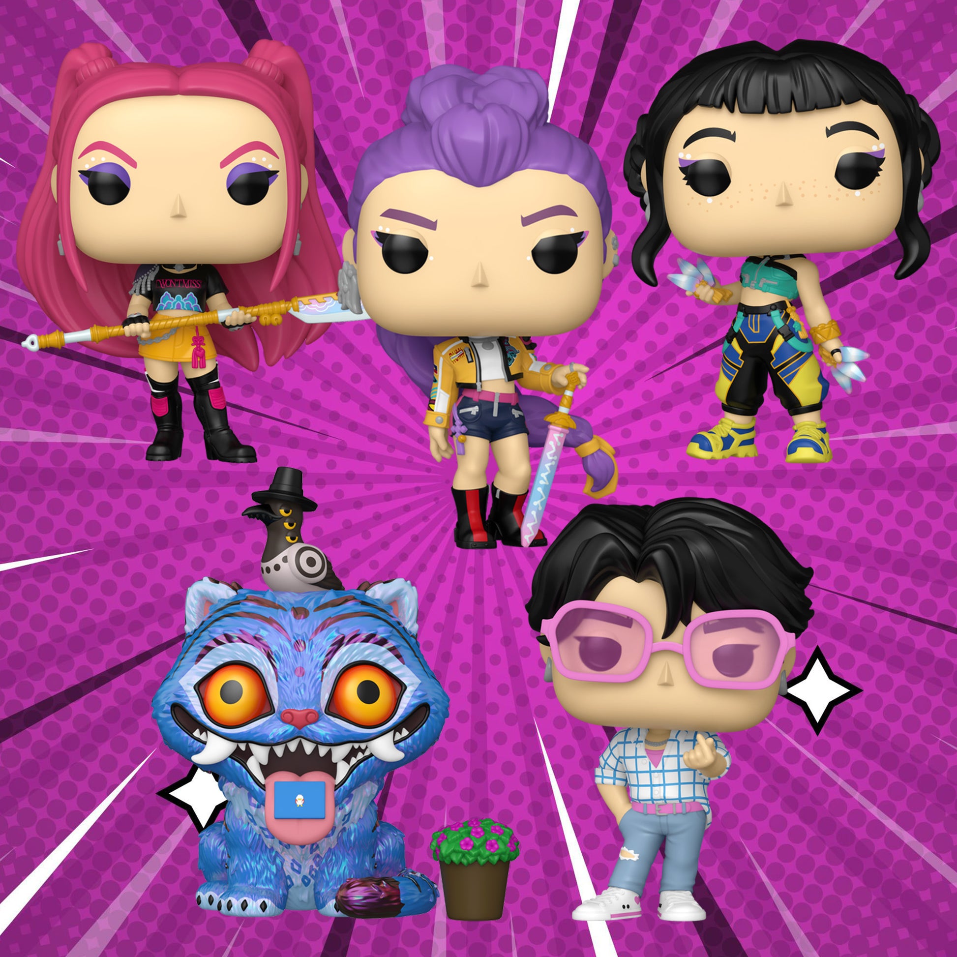 Funko Pop! K-Pop Demon Hunters - Common Bundle of 5 Pops (Pre-Order)