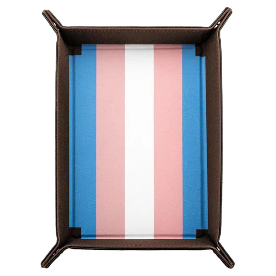 Folding Dice Tray: Pride: Transgender