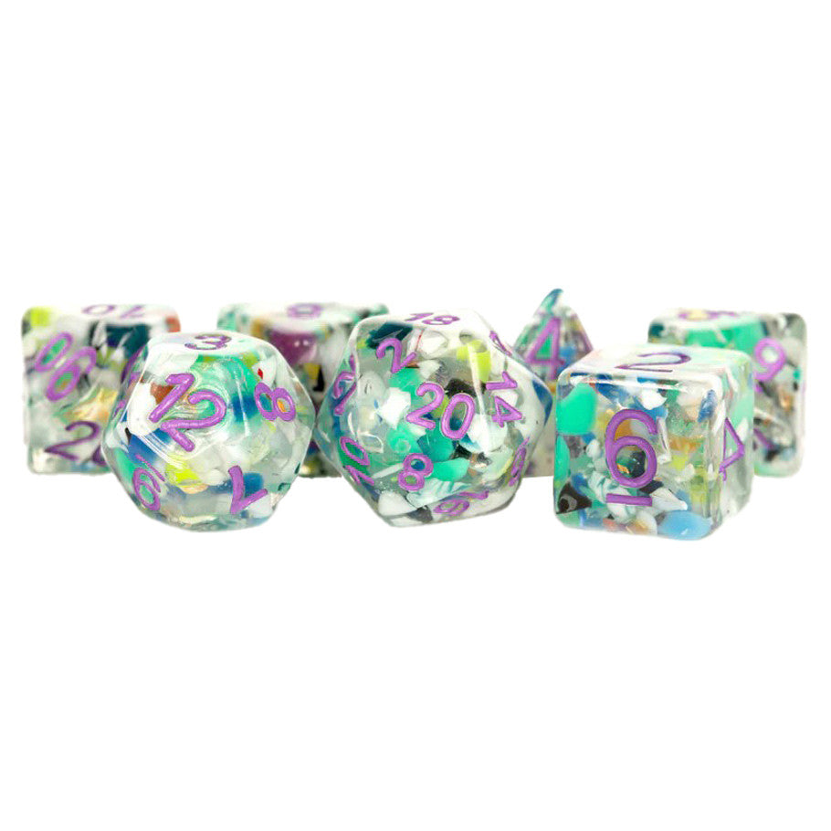 7-Set: 16mm: Recycled Purple Numbers