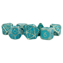 7-Set: Acrylic: 16mm Ice w/ Blue Enamel