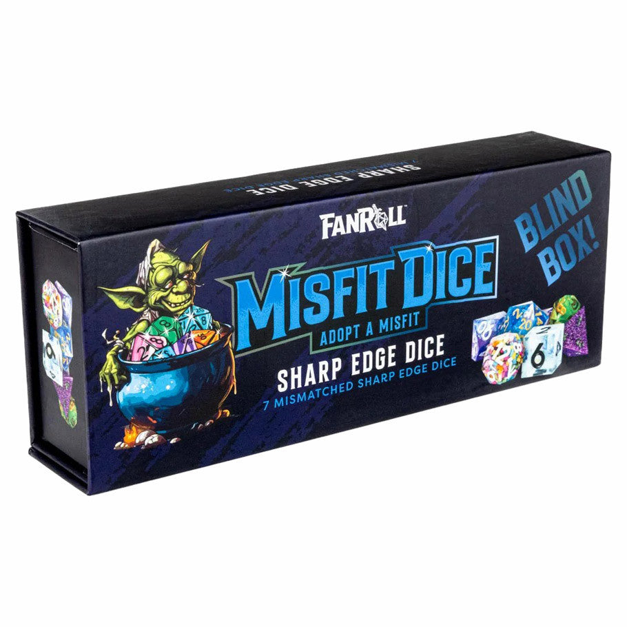 7-Set: Mystery Misfit: Sharp Edge Resin Polyhedral Dice Set