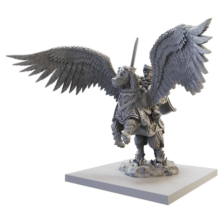 Kings of War 4th Edition: Muster Captain on Winged Aralez