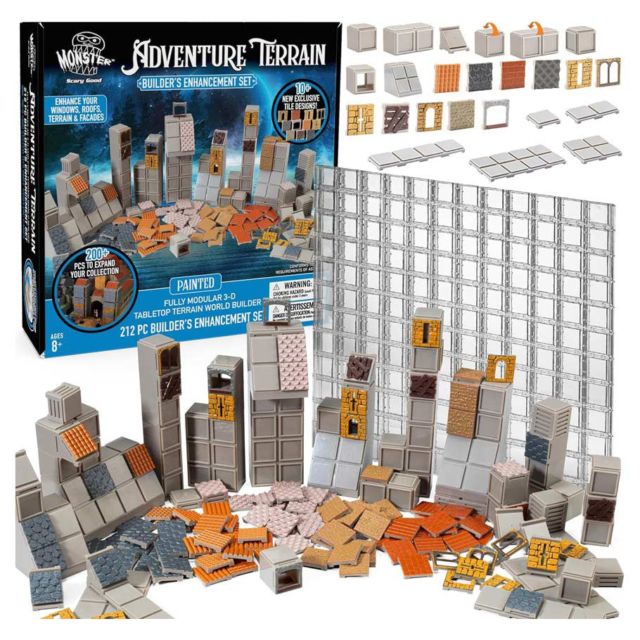 Monster Adventure Terrain: Painted: Terrain Builder Enhancement Set (212Pc)