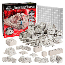 Monster Adventure Terrain: Unpainted: Rock Formations & Baseplate (107pc)