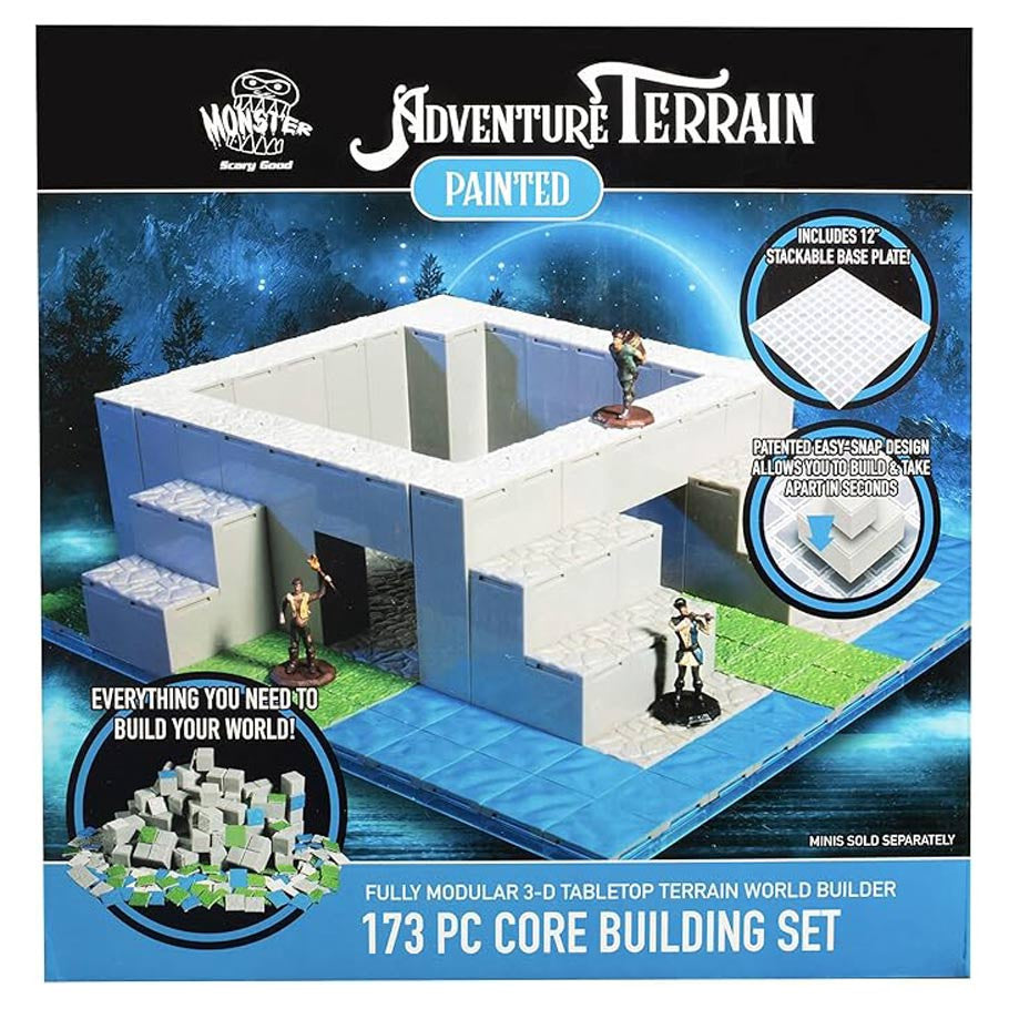 Monster Adventure Terrain: Painted: Core Building Set & Baseplate (173pc)
