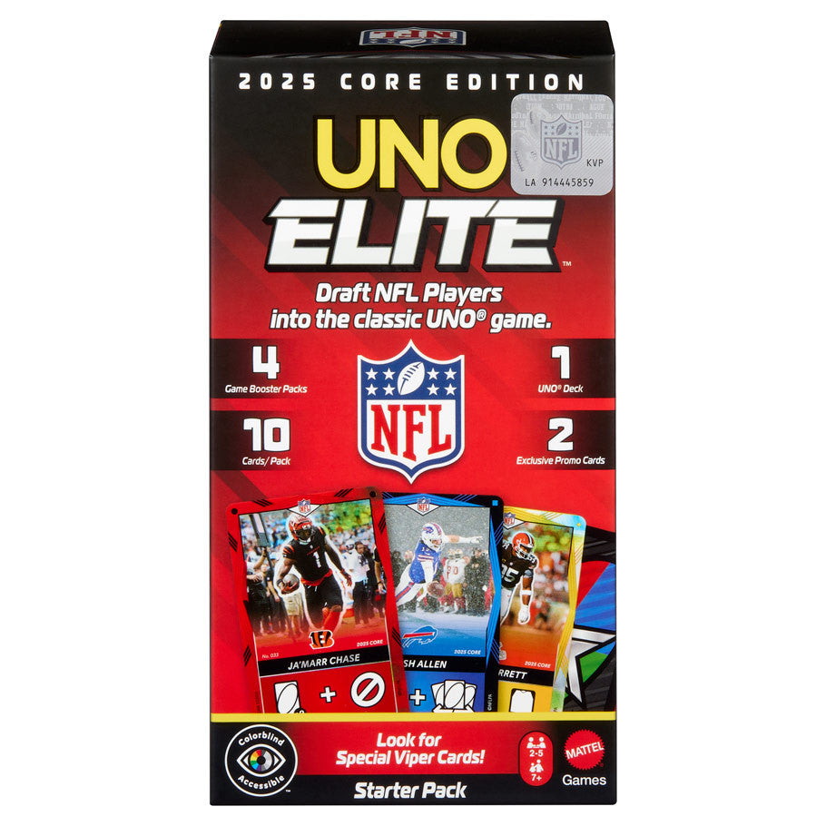 Mattel Uno: Elite Nfl Starter Pack 2025