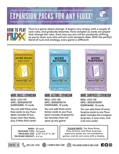 Fluxx: More Actions Expansion