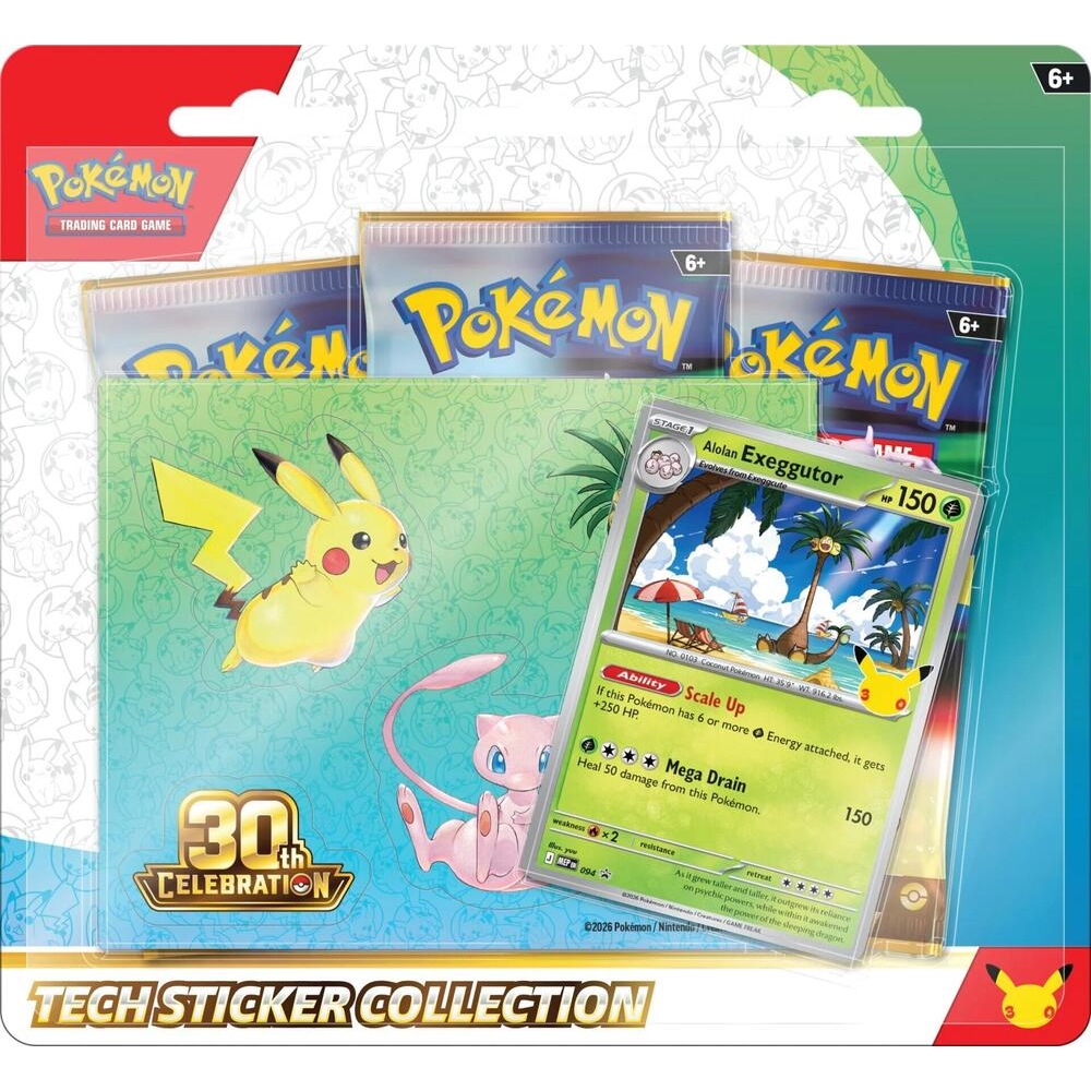 Pokemon TCG: 30th Celebration Tech Sticker Collection - Alolan Exeggutor