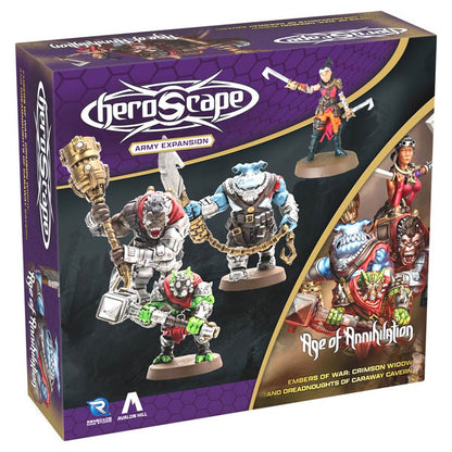 Heroscape: Crimson Widow and Dreadnoughts of Caraway Cavern Army Expansion