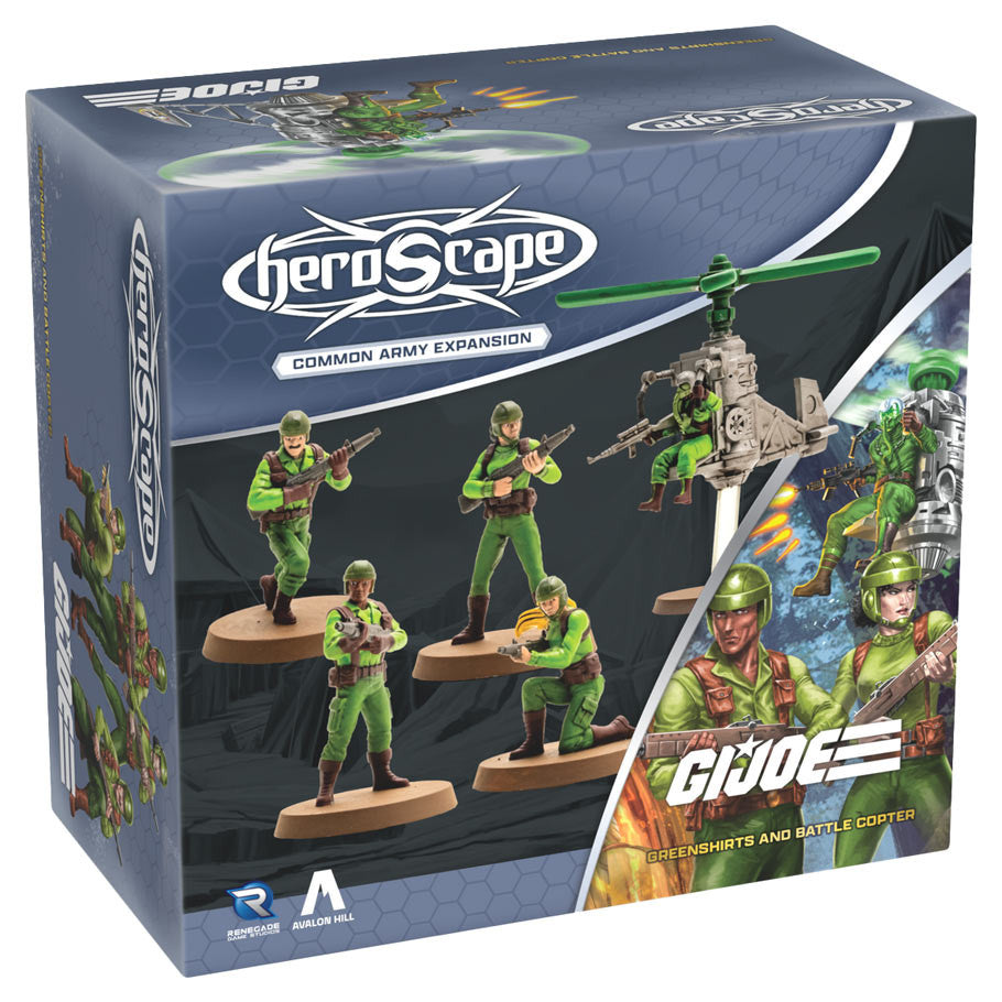 G.I. JOE Heroscape: Greenshirts and Battle Copter Army Expansion