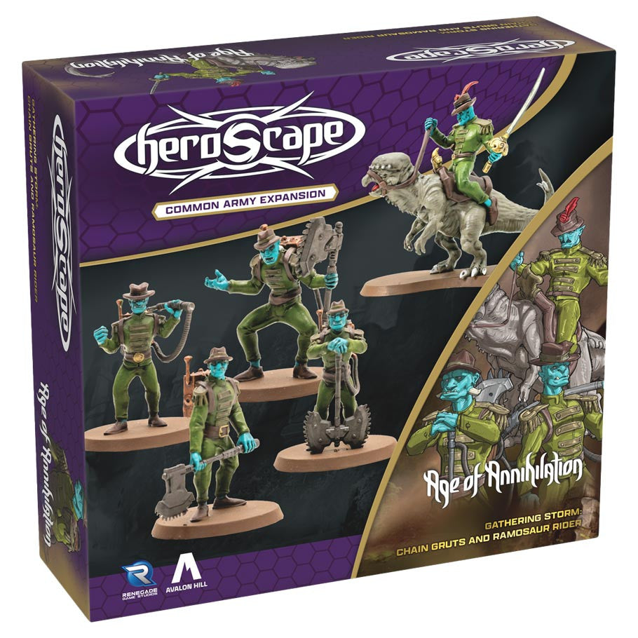 Heroscape: Chain Gruts and Ramosaur Rider Army Expansion