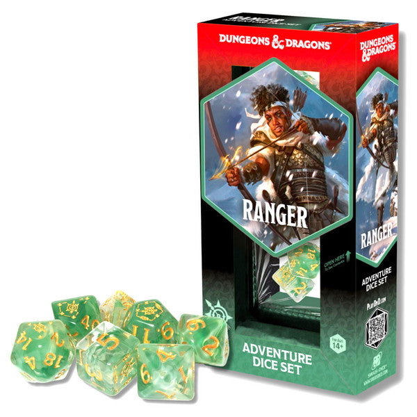 D&D Adventure Dice: Ranger (White / Green)