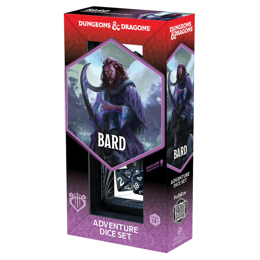 D&D Adventure Dice: Bard Blue/Black