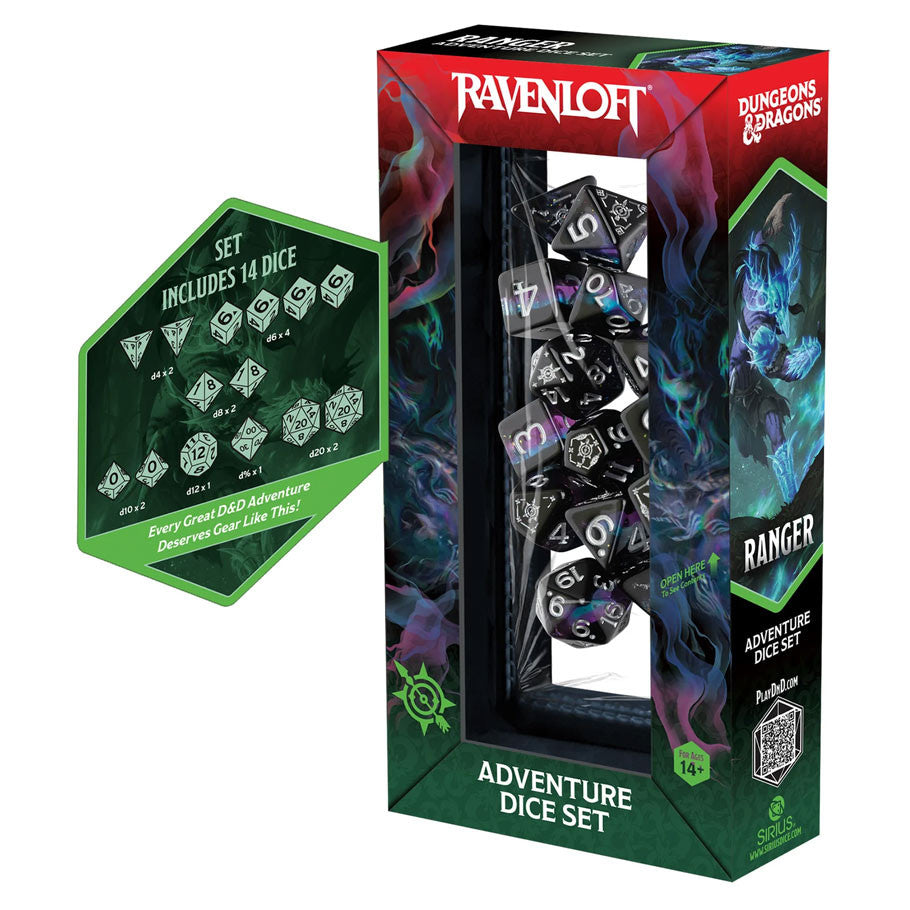 7-Set Adventure Dice: Ranger: Black/Blue