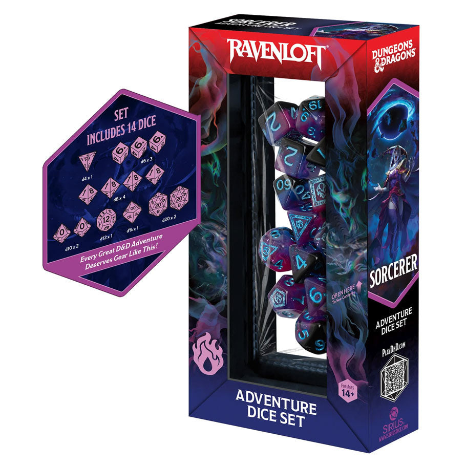 7-Set Adventure Dice: Sorcerer: Purple