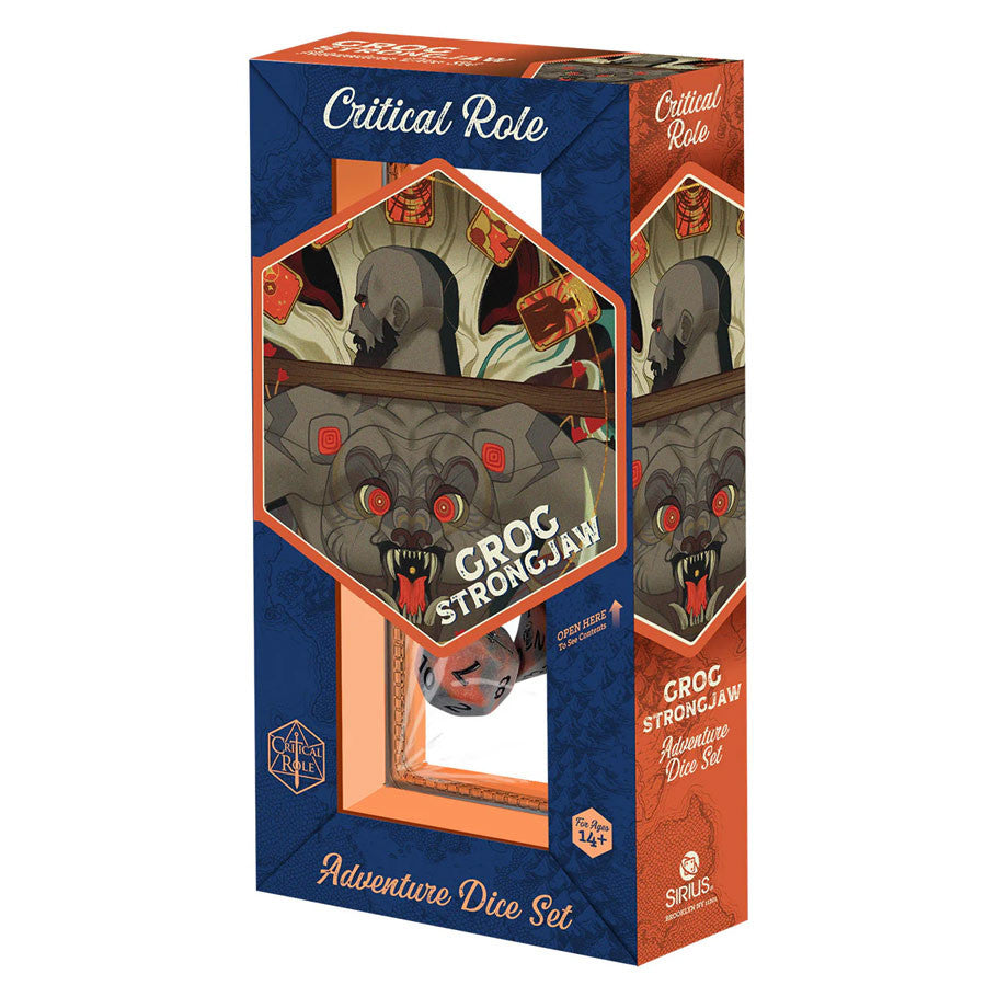 7-Set Vox Machina Adventure Dice: Grog Strongjaw