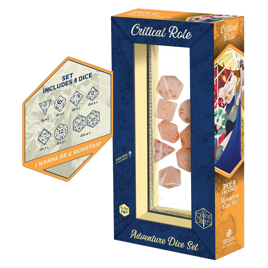 7-Set Vox Machina Adventure Dice: Pike Trickfoot