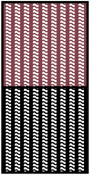1/24 Vertical Wave Raspberry/Black on Clear Upholstery Pattern Decal