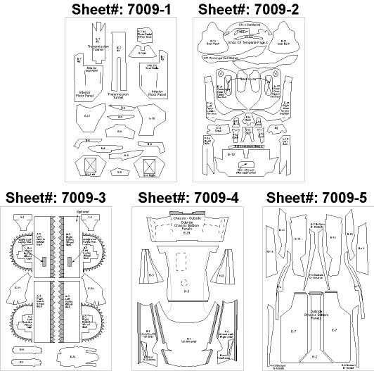 1/24 Ferrari Enzo Carbon Fiber Template Decal Set For TAM