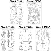 1/24 Ferrari Enzo Carbon Fiber Template Decal Set For TAM