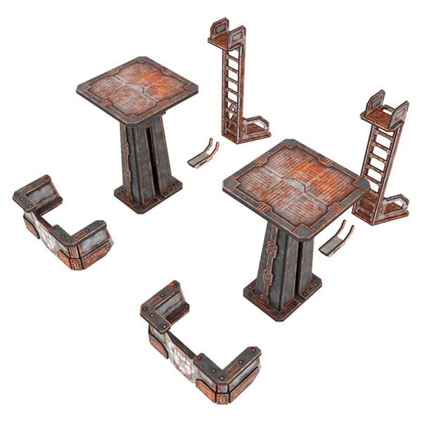 TinkerTurf Sci-Fi: Guard Tower Add-on: Abandoned Theme