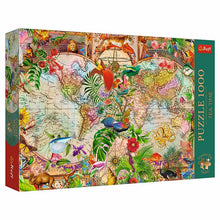 Puzzle: Tea Time: Antique World Map 1000 Piece (Premium Plus)