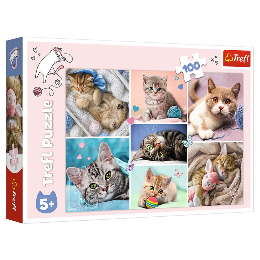 Puzzle: In the Cat World 100 Piece (Trefl Kids)