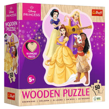 Puzzle: Disney: Trefl Wooden: Lovely Princesses 50 Piece
