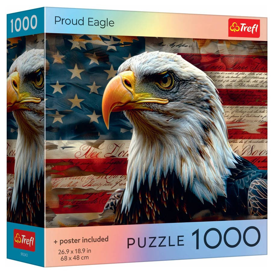 Puzzle: Proud Eagle 1000 Piece (Trefl Red)