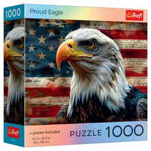 Puzzle: Proud Eagle 1000 Piece (Trefl Red)