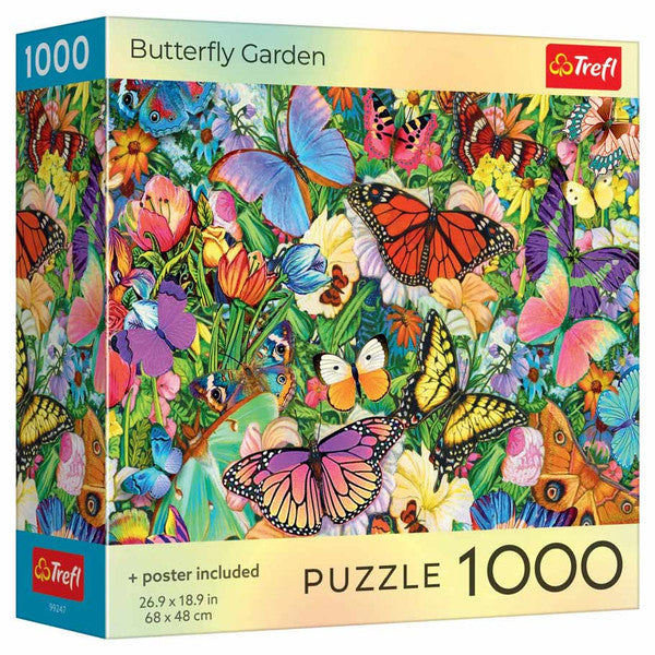 Puzzle: Butterfly Garden 1000 Piece (Trefl Red)
