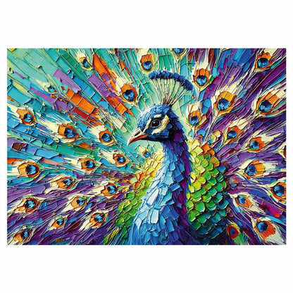 Puzzle: Colorful Peacock 1000 Piece (Premium Plus)