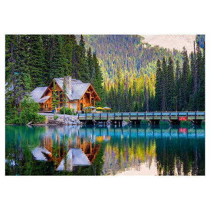 Puzzle: Emerald Lake Yoho National Park 1000 Piece (Trefl Red)
