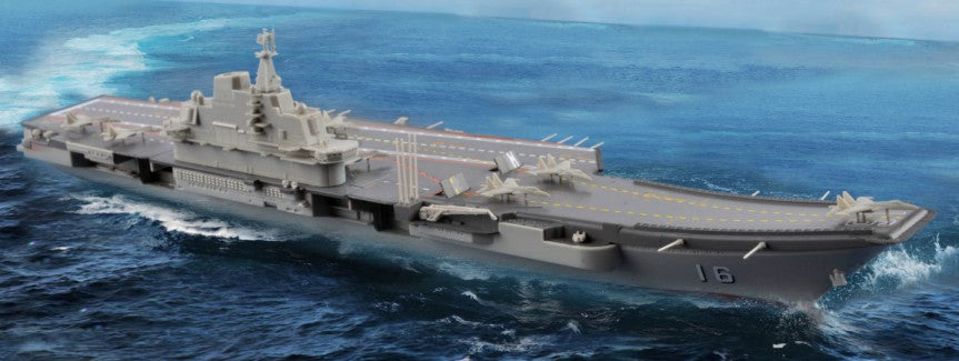 1/1000 PLA Chinese Navy LiaoNing CV16 Aircraft Carrier (Pre-Painted Snap)