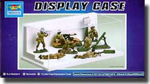 Step Display Showcase for 1/64 Autos 1/32 Figures & 1/87 Tanks (9L x 4.75W x 3.4H) Black Base