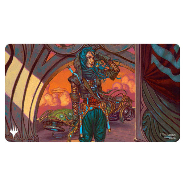 Playmat: Magic the Gathering: Aetherdrift Race: Sita Varma, Masked Racer